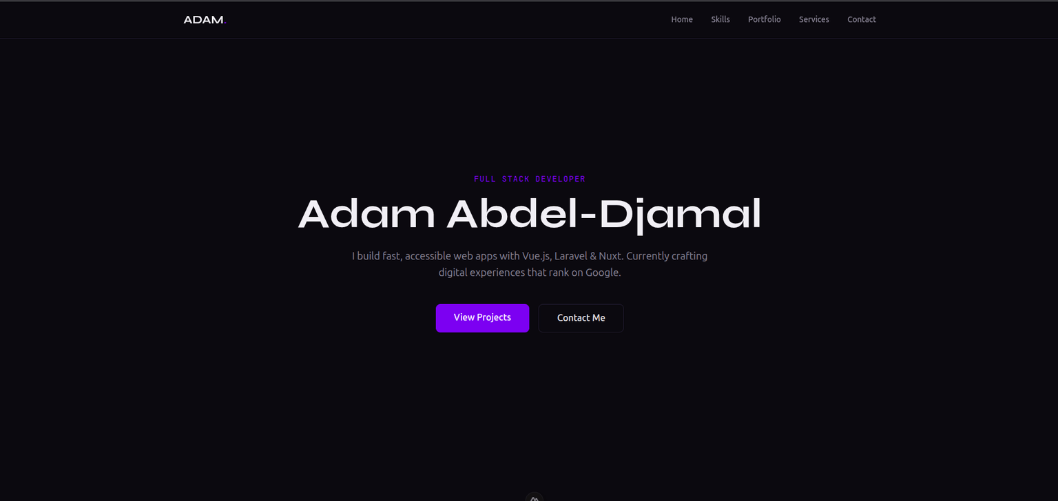Adam Portfolio v2